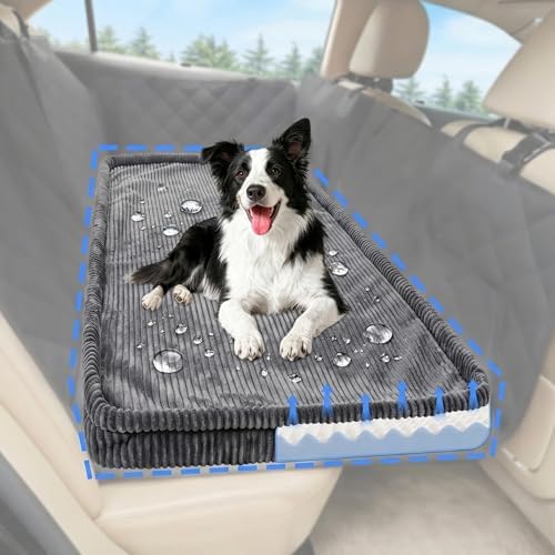 Loiion Dog Car Bed, Non-Slip Backseat Extender Pet Mat 50"x24.6"x2"