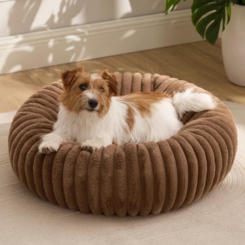 Bedsure ComfyFleece™ Donut Small Dog Bed with Removable Washable Cover