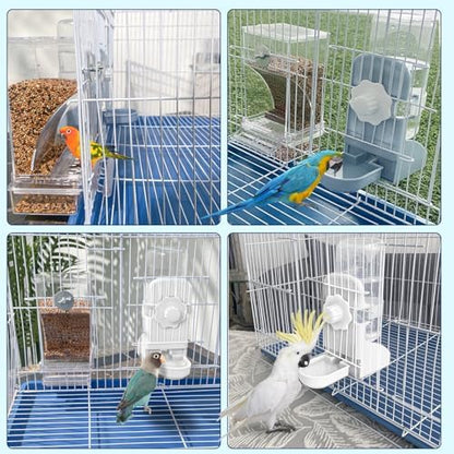Lemtrflo No Mess Bird Feeder Water Dispenser Set, Automatic Bird Feeder