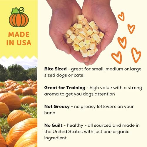 A Better Treat – Organic, Single Ingredient, Freeze Dried Pumpkin, Grass Fed & Finished Beef Liver, Chicken, Sweet Potato Dog Treats & Cat Treats | Natural, Healthy, Diabetic Friendly | Made in USA