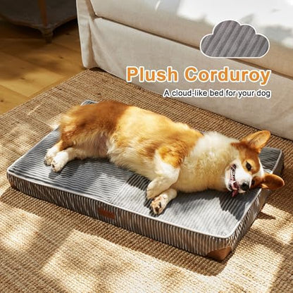 FUKUMARU Large Dog Bed, Thickened Waterproof Dog Mat with Washable Cover