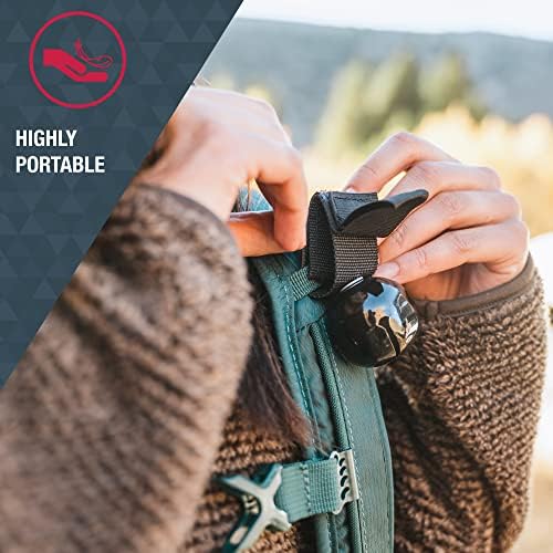 SABRE Frontiersman Bear Bell with Magnetic Silencer for Hiking & Camping