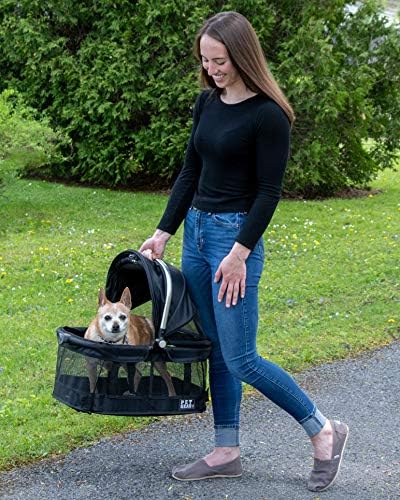 Pet Gear No-Zip View 360 Pet Carrier & Car Seat, Onyx, 20"
