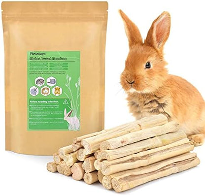 Bissap 250g/0.5Ib Sweet Bamboo Chew Sticks for Rabbits, Bunny Molar Treats Snack for Small Animals Hamster Chinchilla Guinea Pigs Rabbit Squirrel Natural Teeth Grinding Toys