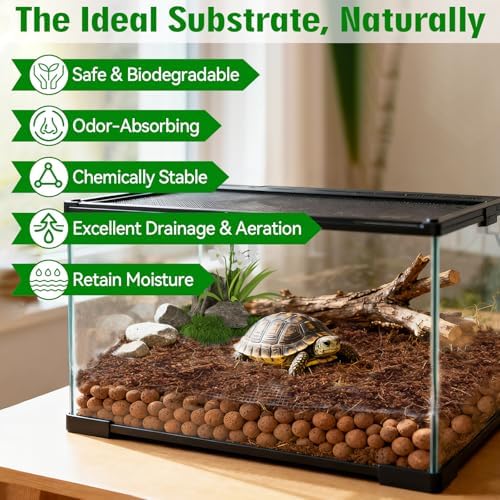 Halatool 2QT Leca Clay Balls for Terrarium Substrate – Lightweight Drainage