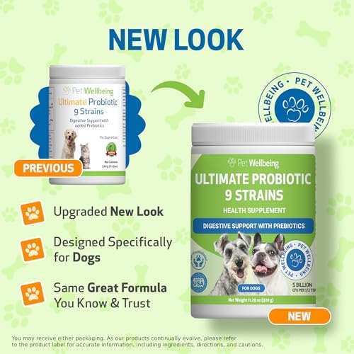 Pet Wellbeing Ultimate Probiotic 9 Strains for Dogs - Gut Health, 320 g