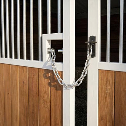 6 Pcs Metal Bucket Hooks for Horses - Heavy Duty Bucket Holder with Ring, Wall Mount Water Hangers for Stall, Barn, Farmhouse Supplies (Black)