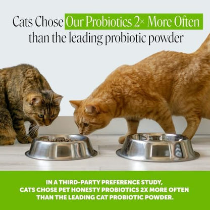 Cat Probiotics Crunchy Creamy Chews for Digestive Health - Cat Constipation + Occasional Diarrhea Relief - Daily Probiotics for Cats with Prebiotics Fiber Gut Flora Sensitive Stomach (30-Day Supply)