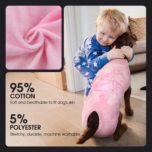 FUAMEY Surgery Suit for Dogs Female After Spayed, Soft Onesie for Surgery