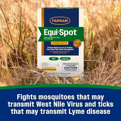 Farnam Equi-Spot, Weather Proof Targeted Spot On Protection, 12 Week Supply