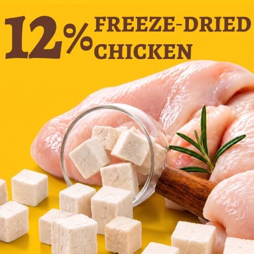 Just Try Freeze Dried Chicken Cat Food with Cat Grass & Taurine, 50g