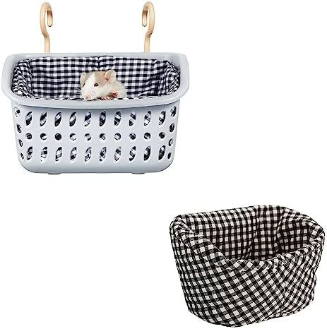 JWShang Small Rat Hammocks for Cage Chew Proof, Rat Warm Bed, Small Animal Hanging Hammock, Rat Cage Accessories for Small Animals Rat, Mouse, Guinea Pig, Chinchilla, Sugar Glider, Ferret