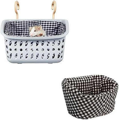 JWShang Small Rat Hammocks for Cage Chew Proof, Rat Warm Bed, Small Animal Hanging Hammock, Rat Cage Accessories for Small Animals Rat, Mouse, Guinea Pig, Chinchilla, Sugar Glider, Ferret