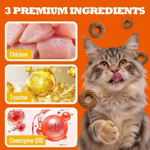 9 oz Taurine Cat Treats Chicken Flavor Immune Support & Training