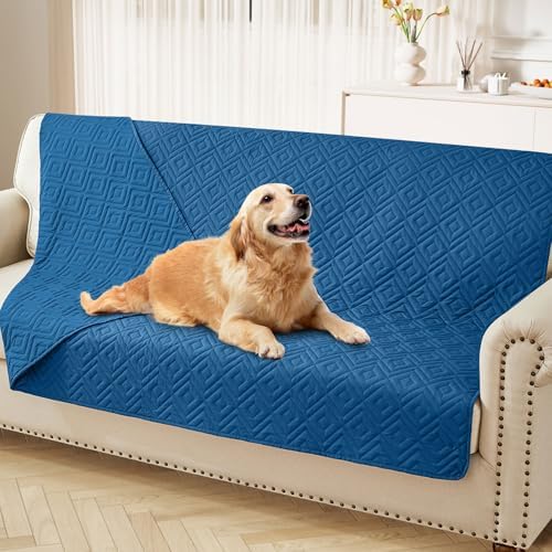 hyha Waterproof Reversible Dog Blanket, Pet Blanket for Sofa Couch