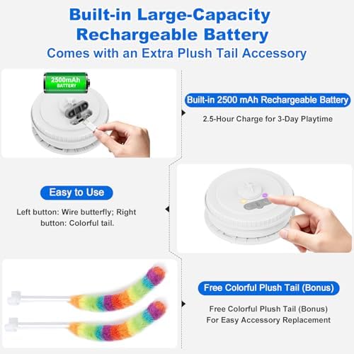 Interactive Cat Toys for Indoor Cats,Automatic Kitten Tunnel Toy