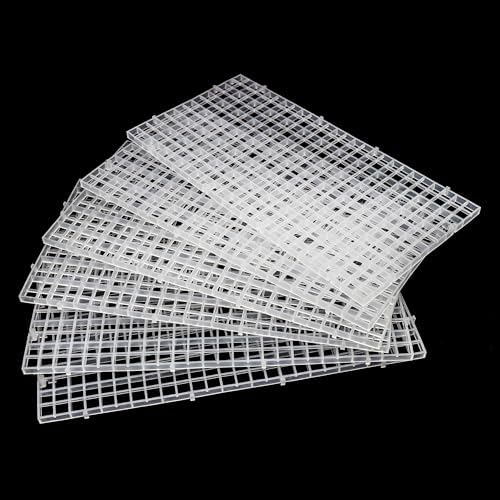 24 Pcs Aquarium Fish Tank Divider Plastic Egg Crate, S