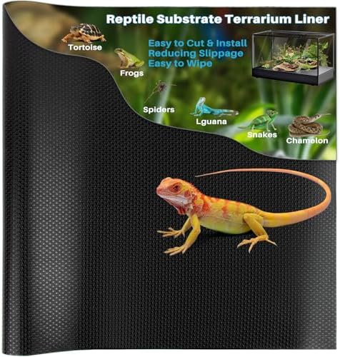 MAQIHAN Reptile Mat for Bearded Dragon Tanks - 6.5 FT Bearded Dragon Carpet