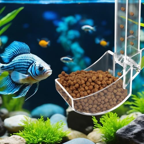 Shrimp Feeding Tube and Dish Set,Aquarium Fish Feeder Tube Kit,Clear Shrimp Feeder Fish Tank Feeding Supplies with Feeding Ring Cleaning Brush for Fish Tank Aquarium Feeding Dish