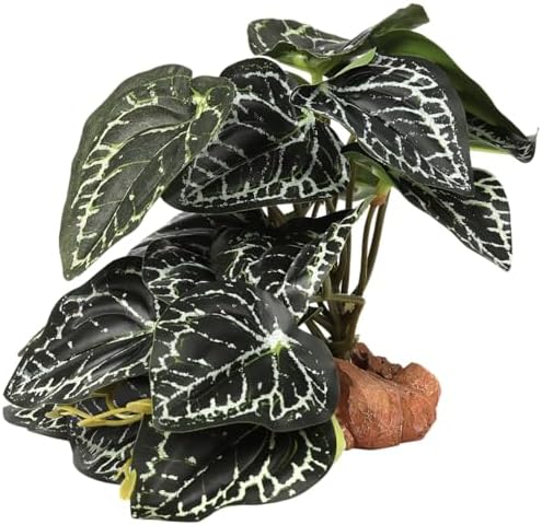 Fake Anthurium Crystallinum Reptile Terrarium Plants for Gecko