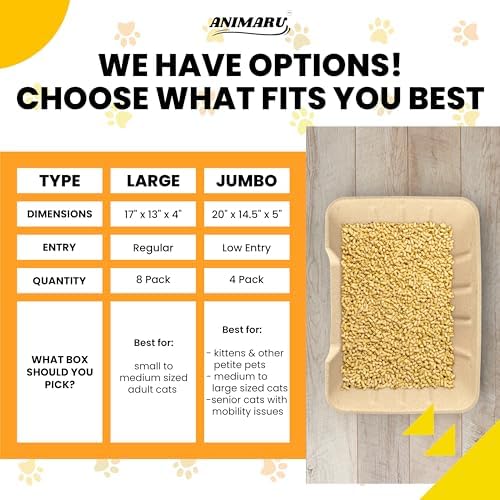 Disposable Litter Boxes (Jumbo - Low Entry, 4-Pack)