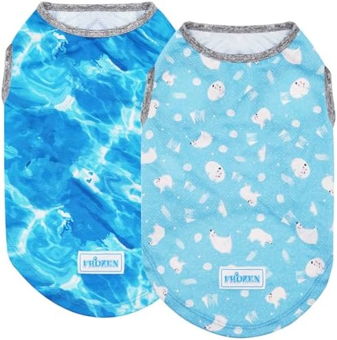 KYEESE 2Pack Dog Shirt for Small Dogs Soft Breathable T-Shirts, Polar Bear