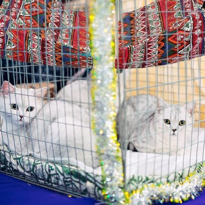 Jetec 2 Pack Cat Hammock for Cage, Ethnic Pattern, M