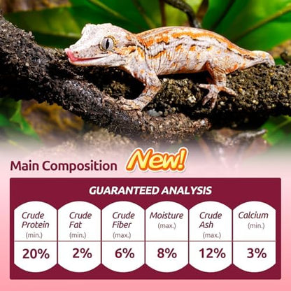 Gecko Food, Fruit Mix Fig and Insects Gecko Diet 2 oz