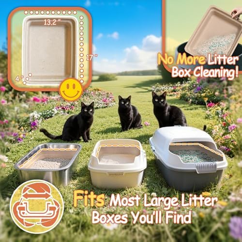 Disposable Litter Boxes for Cats Leak-Proof: 3/6/9/20/32-Pack Odor Control