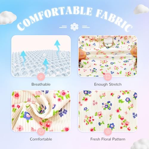 2 Pack Dog Shirt for Small Dogs Breathable Summer Clothes with Ruffled Sleeves Dog Tshirt Stretchy Pet Tee for Puppies Sphynx Cats Kitten Frenchie Dachshund