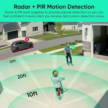 WYZE Wireless Outdoor/Indoor Battery Security Camera, 2.5K HDR Color Night Vision, Integrated Spotlight & Siren, Motion Detection, 2-Way Audio, Alexa & Google Assistant Compatible, Free Expert Support