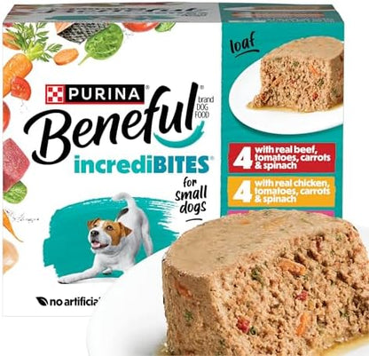 Purina Beneful IncrediBites Small Breed Wet Dog Food Loaf Variety (24) 3 oz