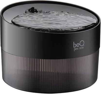 beQ Cat Water Fountain,2.5L/84oz Indoor Ultra-Quiet Pet Water Dispenser, BPA Free, Visible Water Level, Suitable for Cats, Small Dogs, and Other Pets, with Large Size Filter