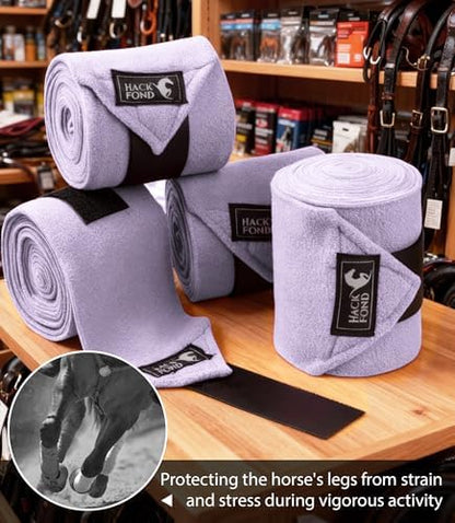 Polo Wraps for Horses Set of 4, Leg Wraps for Horses