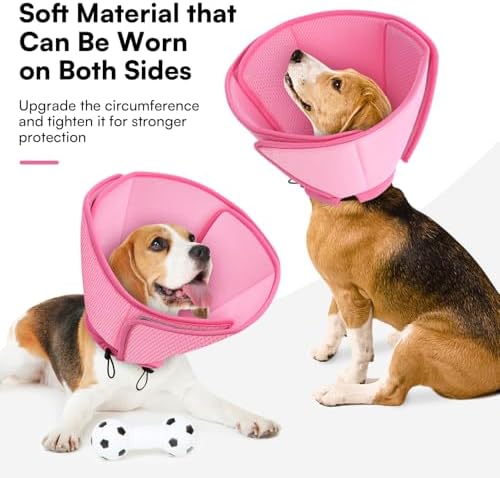 Queenmore Dog Cone Collar Soft Cone for Dogs to Stop Licking After Surgery
