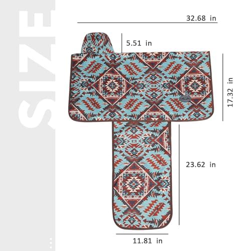 Harrison Howard Sturdy Waterproof Western Saddle Cover with Stylish Prints That Stand Out Keep Your Saddle in Pristine Condition Perfect for Showing or Riding Events-Aztec Plains