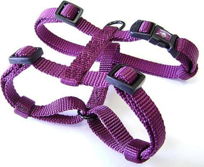Hamilton Adjustable Nylon Dog Harness, Small 5/8" x 12-20", Wine