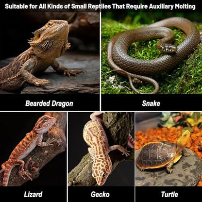 Reptile Shedding Aid Tool,Bearded Dragons Rubbing Stone,Bearded Dragon Accessories for Stuck Skin Removal,Physical Shedding Helper to Promote Natural Peeling for Bearded Dragons,Snake,Lizard(2PCS)
