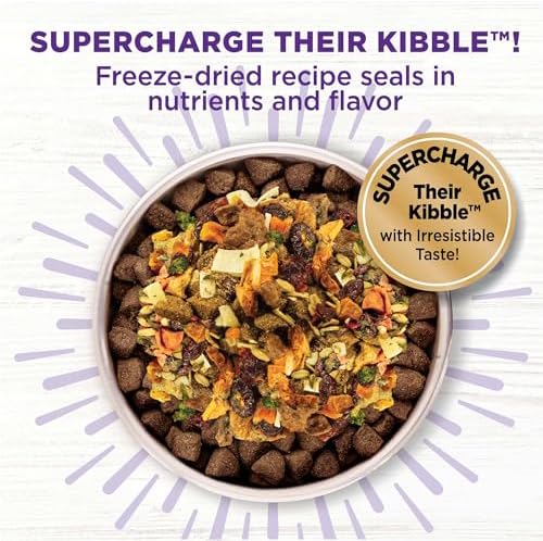 Wellness Bowl Boosters, Dog Food Topper for Small, Medium, & Large Breeds, Grain Free, Natural, Freeze Dried, Skin & Coat Health Chicken, 4 Ounce Bag (Pack of 2)