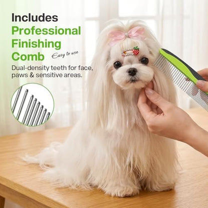 Pecute Self-Cleaning Undercoat Rake for Dogs Cats with Long/Double Coats