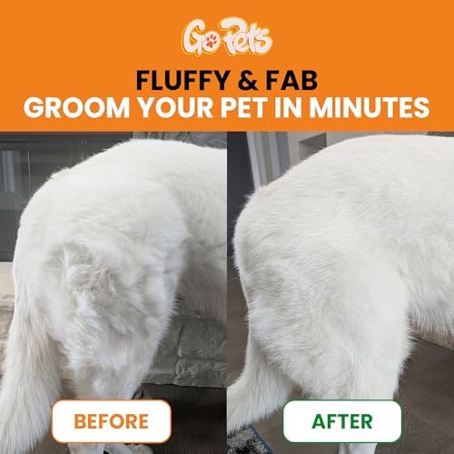 GoPets 2-in-1 Deshedding & Dematting Comb & Grooming Brush for Dogs & Cats