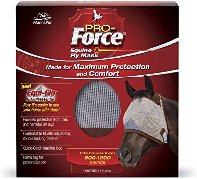Pro-Force Horse Fly Mask with UV Protection, Without Ears