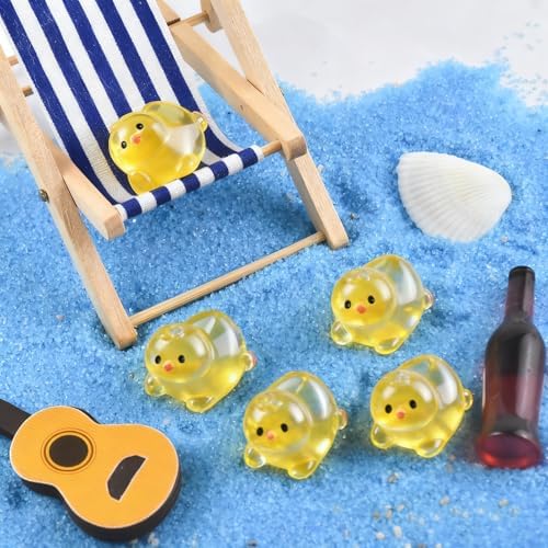 Cute Tiny Chicken Figurines Silicone Mold Micro Dollhouse Animal Epoxy Casting Mold for DIY Resin Art Fairy Garden Miniatures Landscape Crafts Decor(9-Cavity)
