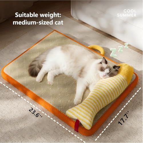 Cat Cooling Mat 23.6"x17.7" for Indoor Cats & Dogs