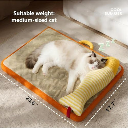 Cat Cooling Mat 23.6"x17.7" for Indoor Cats & Dogs