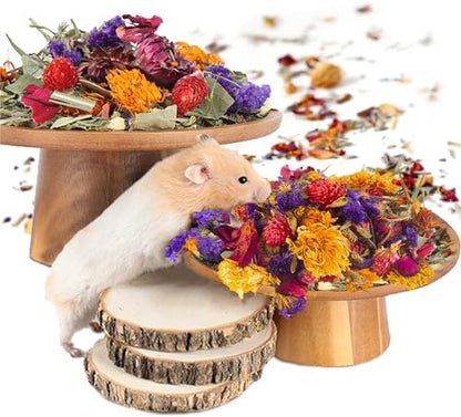 Natural Grain Flower&Herb Hamster Habitat Cage Accessories Bedding Decor