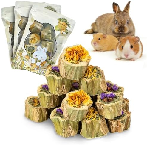 BNOSDM Guinea Pig Treats, Natural Papaya Hamster Toys and Chews(10.58oz)
