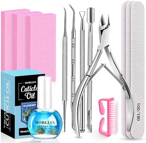 MORGLES Nail Files and Buffers Set, Manicure Kit for Women