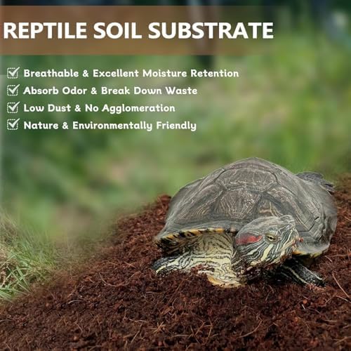 BNOSDM 2PCS Reptile Soil Substrate,Fluffy Small-Strand Reptile Substrate,Natural Terrarium Bioactive Soil Bedding for Snakes, Lizards, Tortoises Tarantulas,Lizards