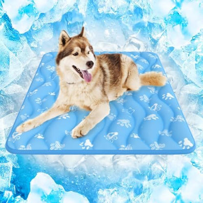 Rywell 36x27in Dog Cooling Mat with One-Way Moisture & Arc-Chill 3.0